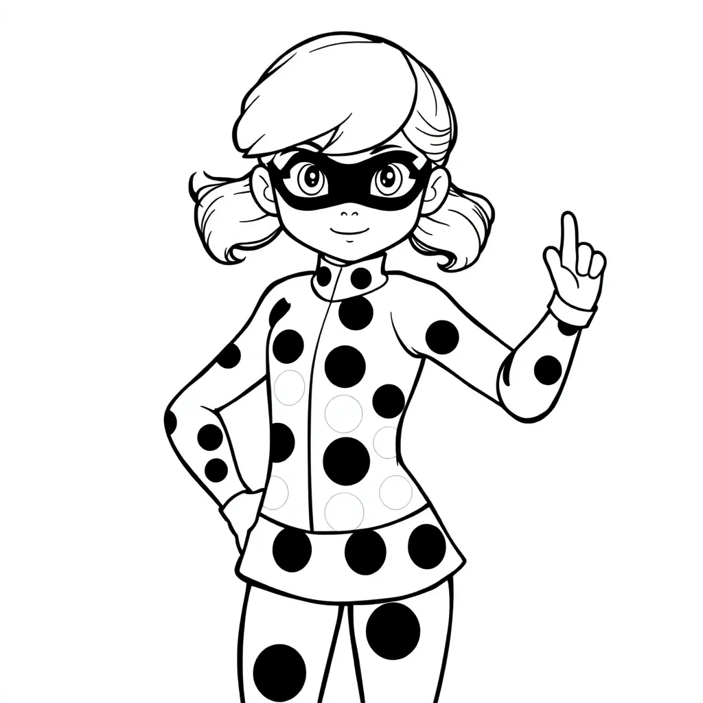 Miraculous Ladybug coloring page
