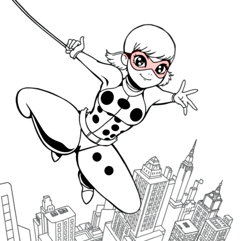 Miraculous Ladybug coloring page