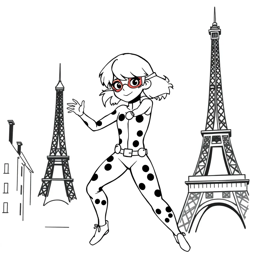 Miraculous Ladybug coloring page