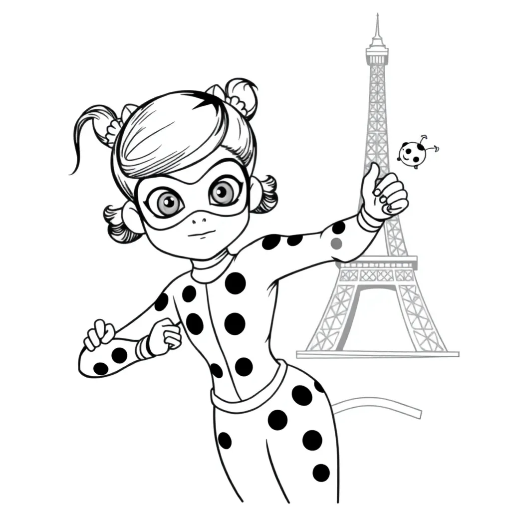 Miraculous Ladybug coloring page