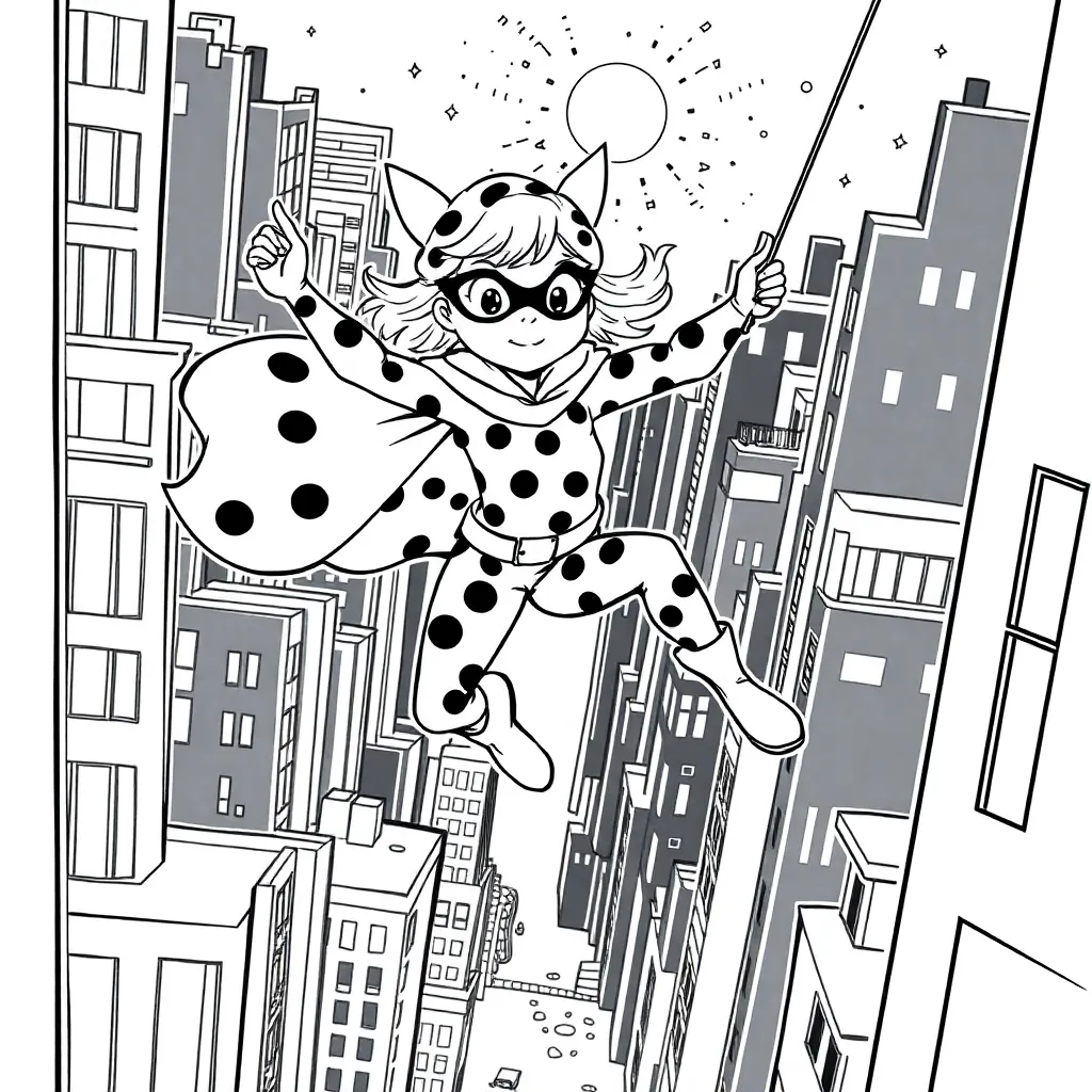 Miraculous Ladybug coloring page