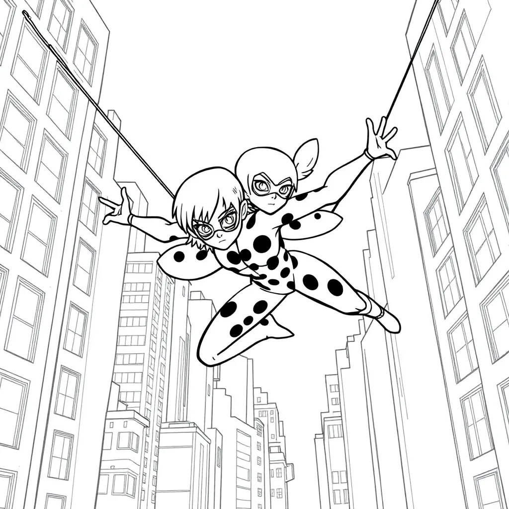 Miraculous Ladybug coloring page