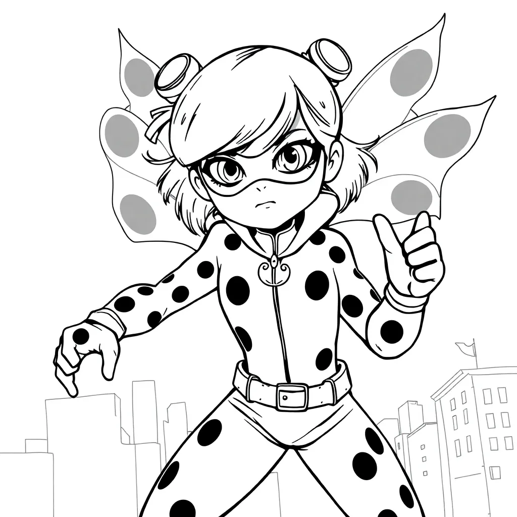 Miraculous Ladybug coloring page