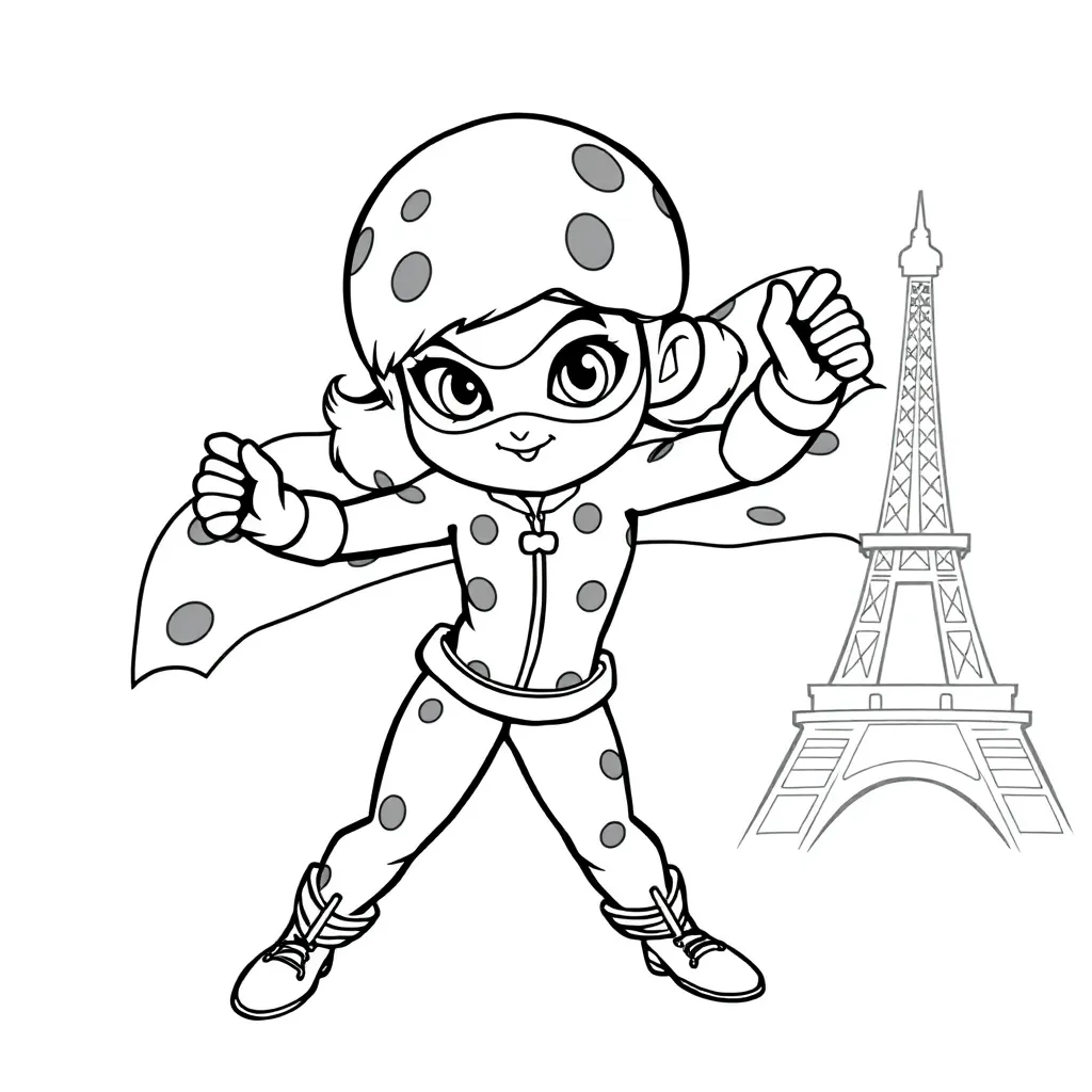 Miraculous Ladybug coloring page