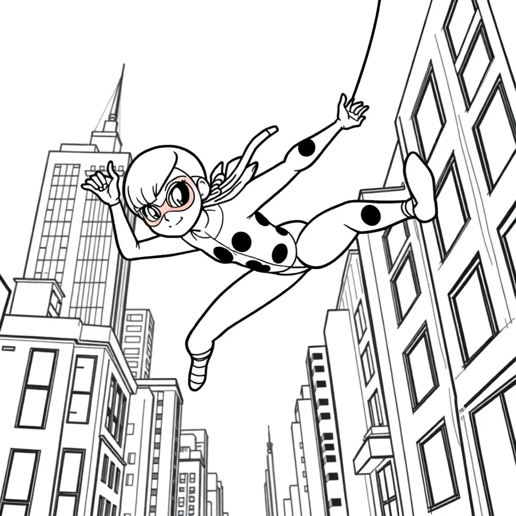 Miraculous Ladybug coloring page
