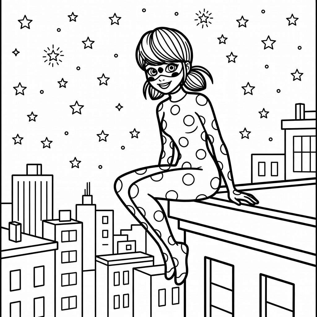Miraculous Ladybug coloring page