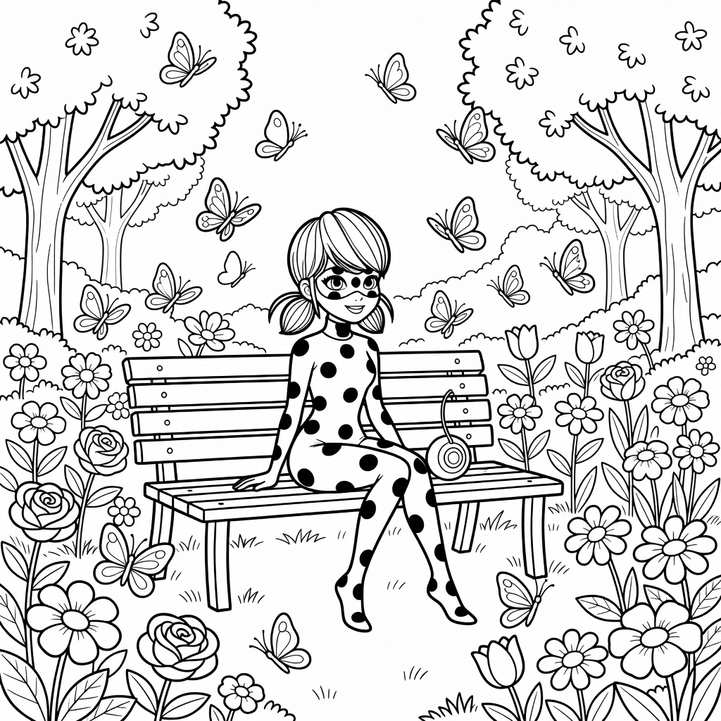 Miraculous Ladybug coloring page