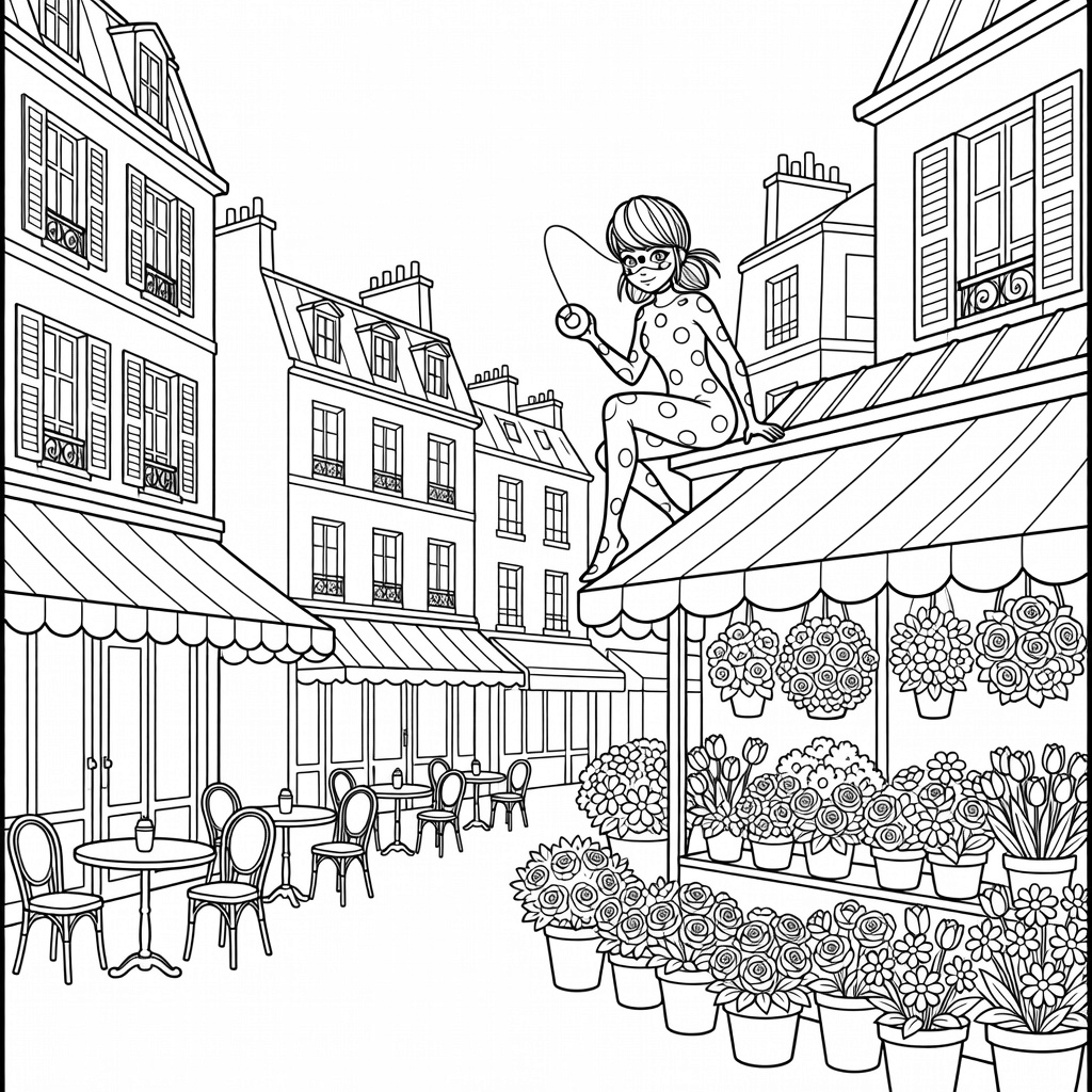 Miraculous Ladybug coloring page