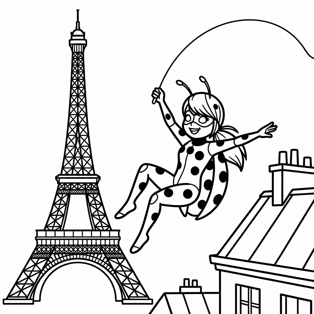 Miraculous Ladybug coloring page