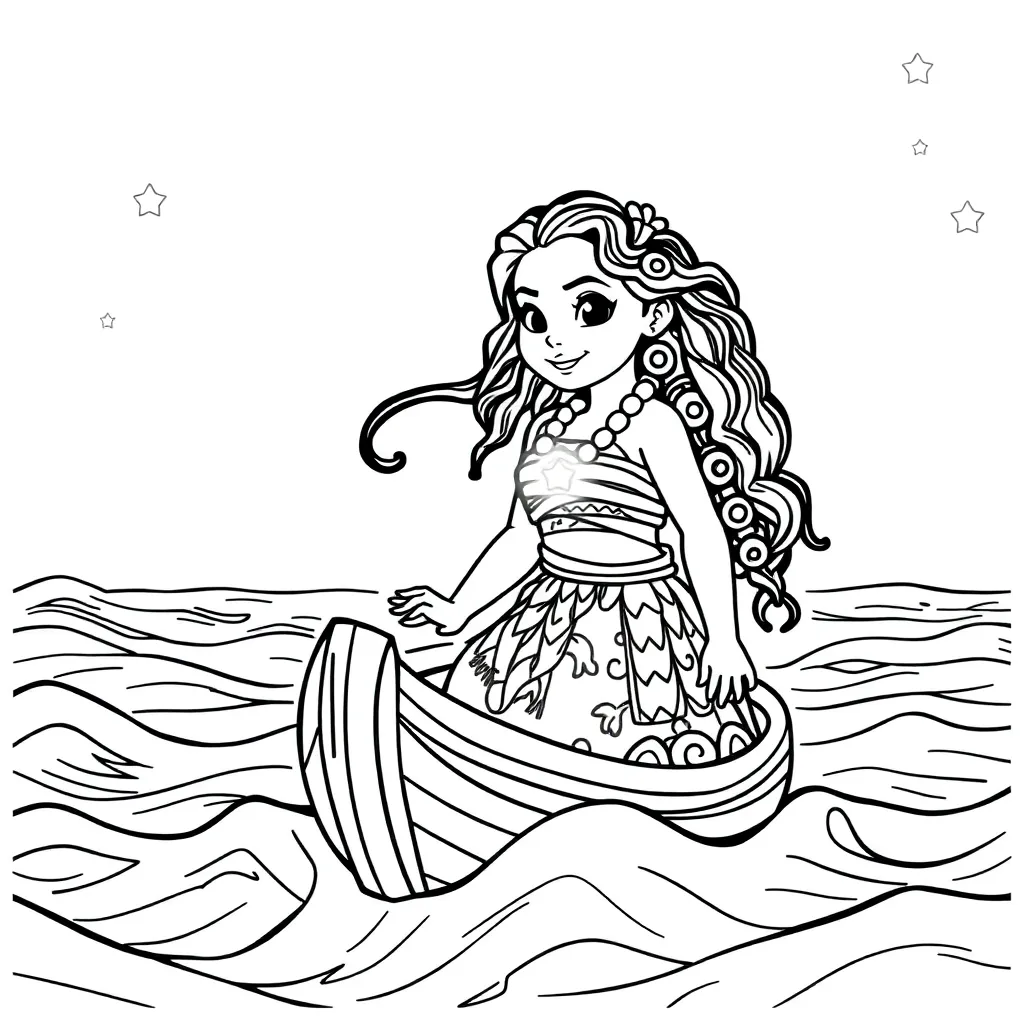 Moana coloring page