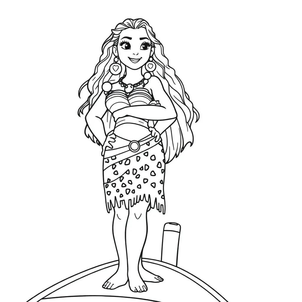 Moana coloring page