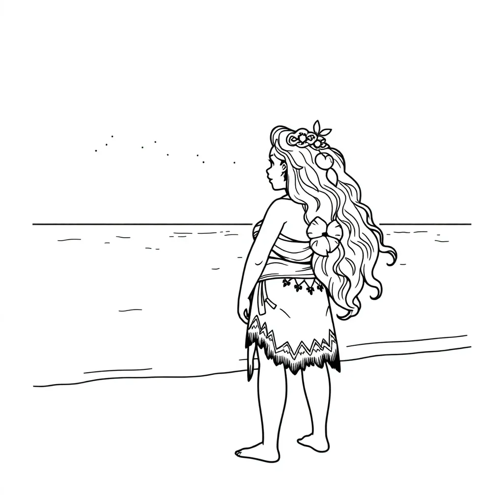 Moana coloring page