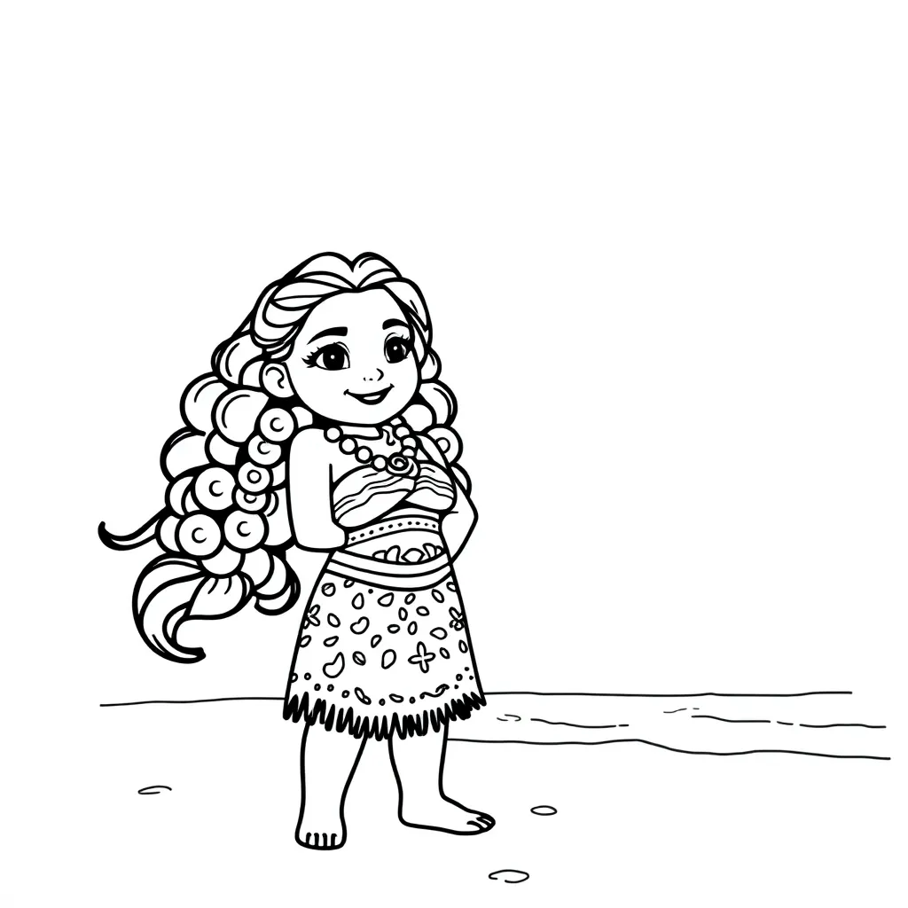 Moana coloring page