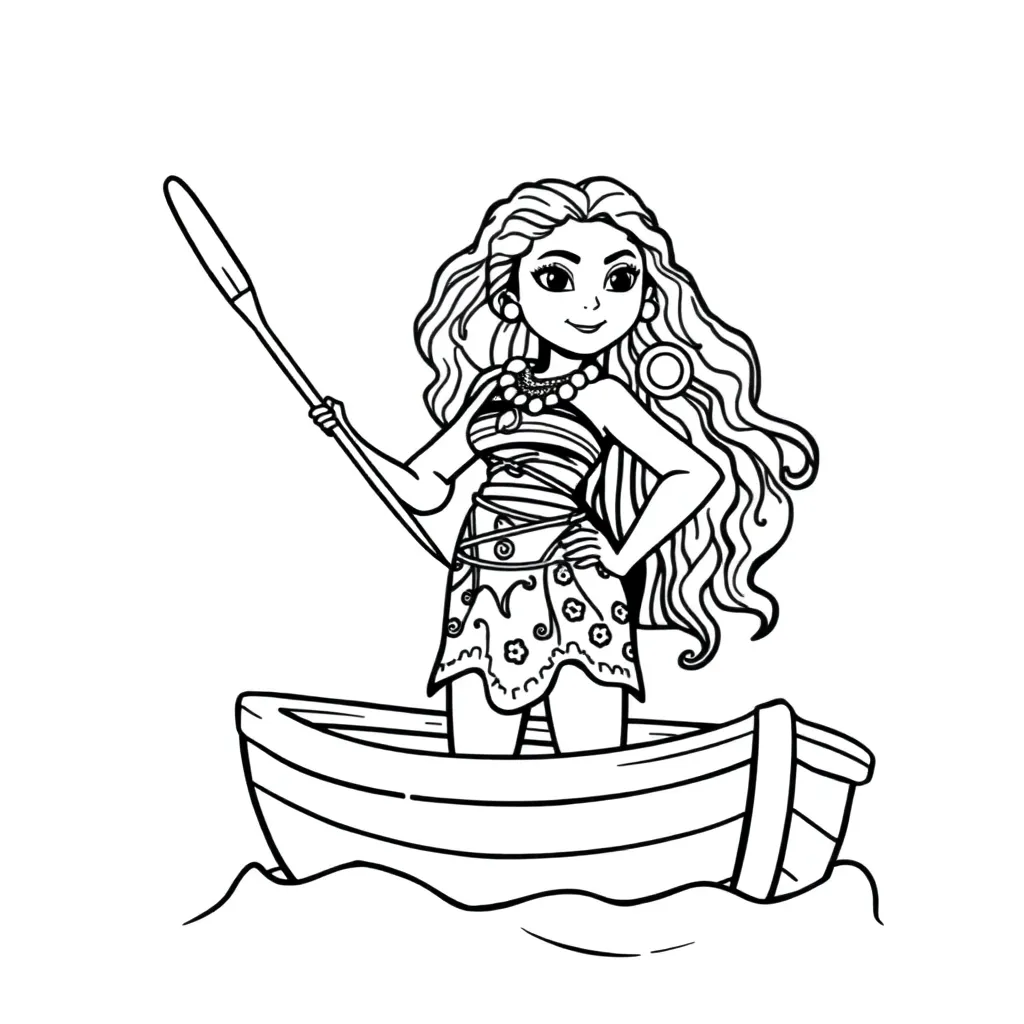 Moana coloring page