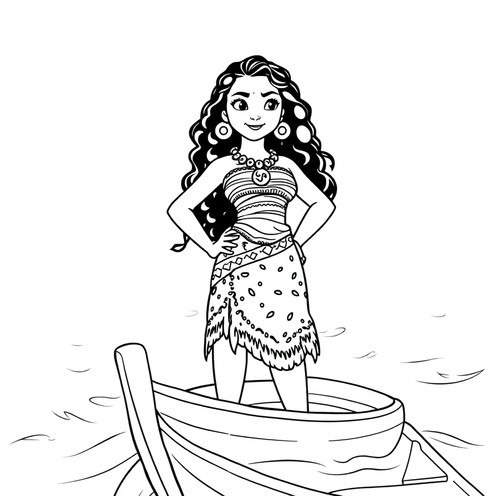 Moana coloring page