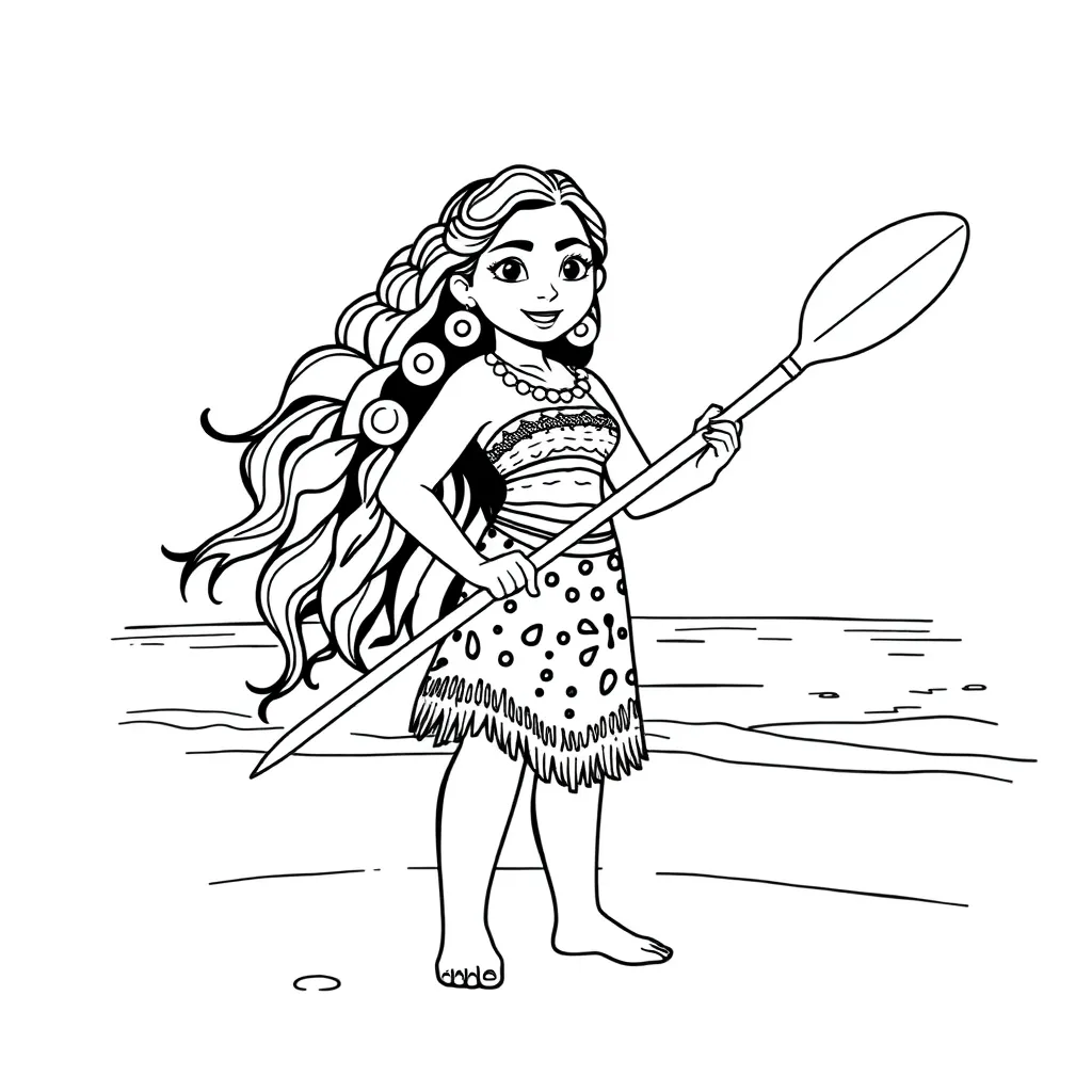 Moana coloring page