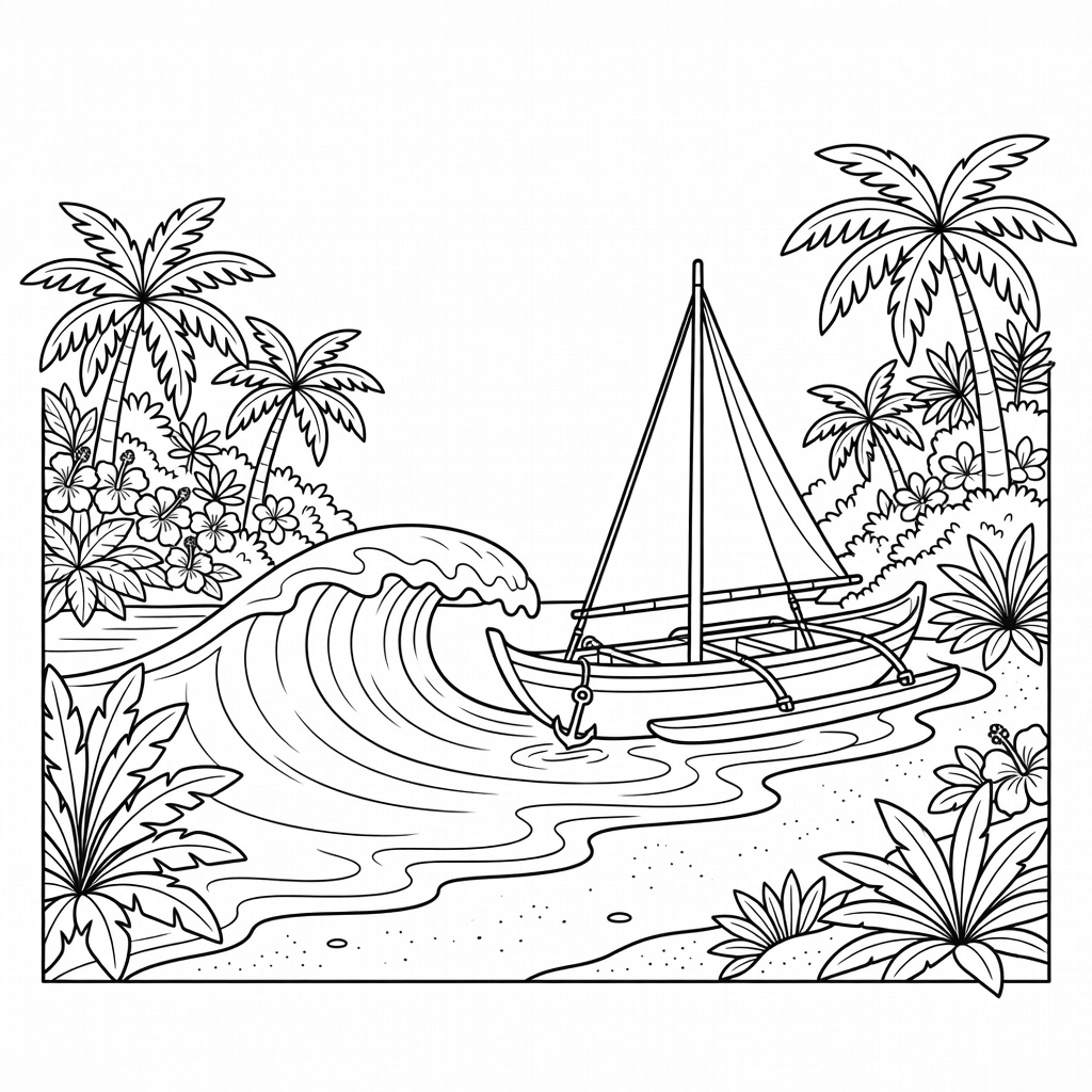 Moana coloring page