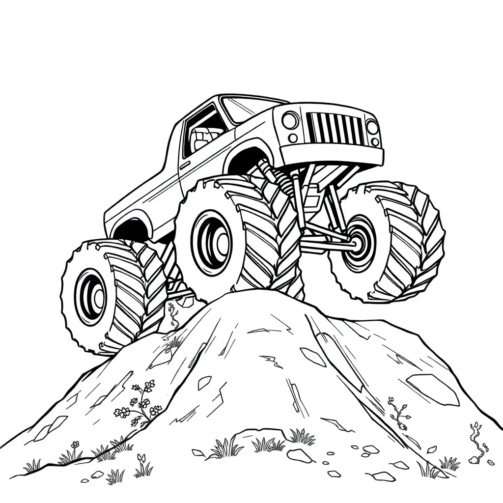 Monster Truck coloring page