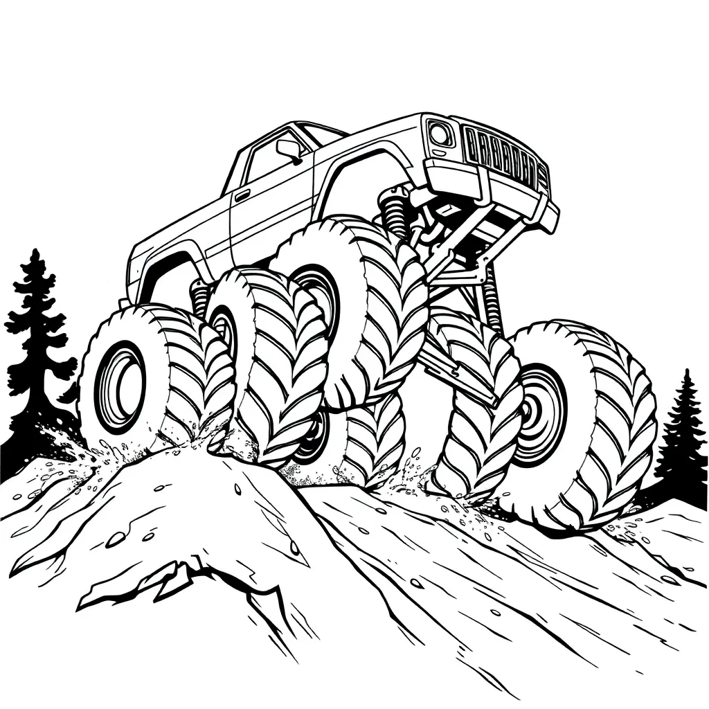 Monster Truck coloring page