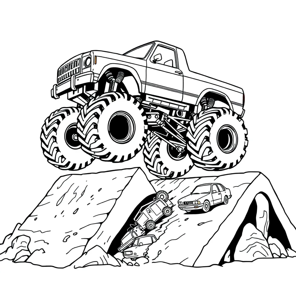 Monster Truck coloring page