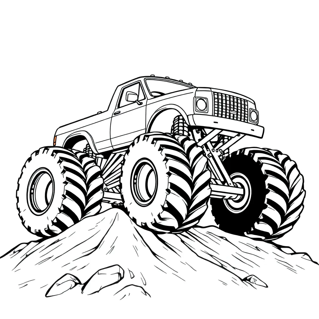 Monster Truck coloring page