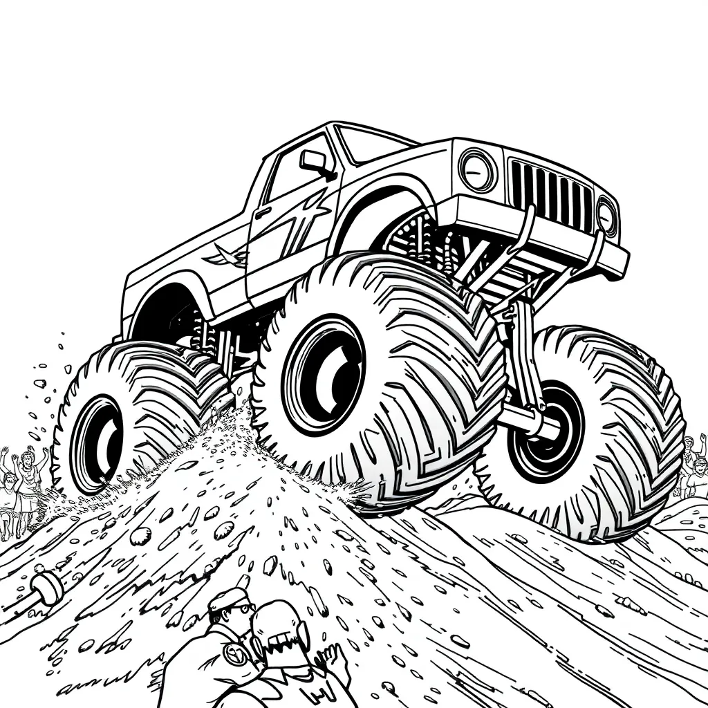 Monster Truck coloring page