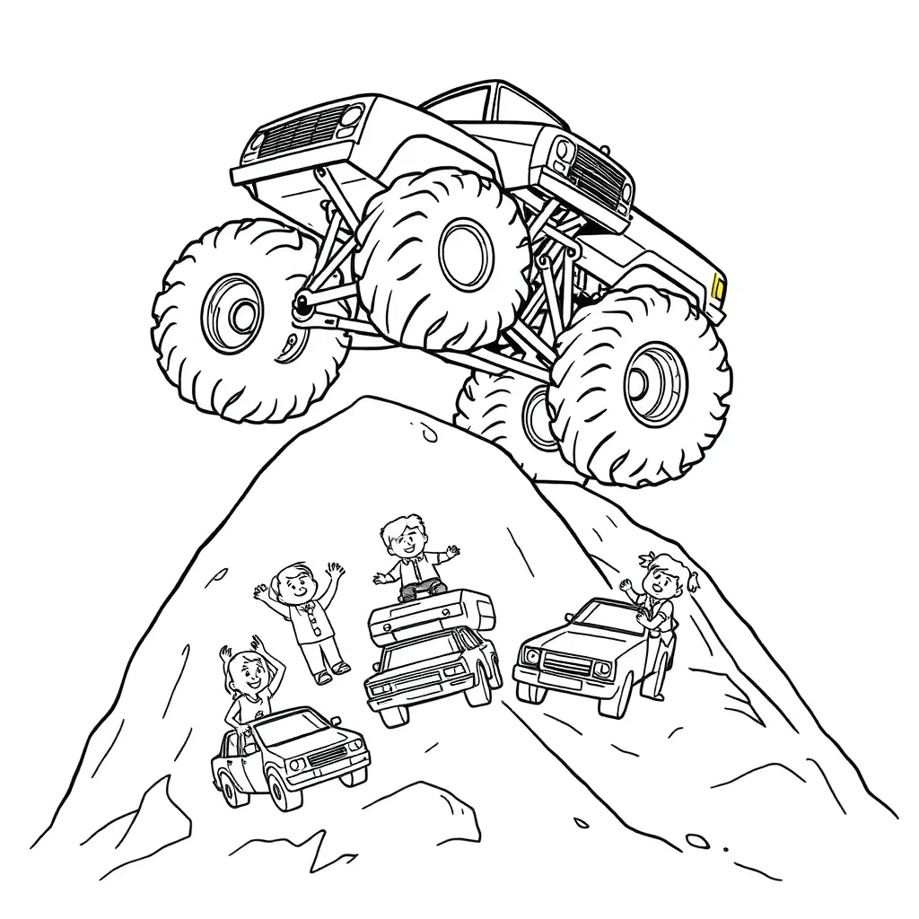 Monster Truck coloring page