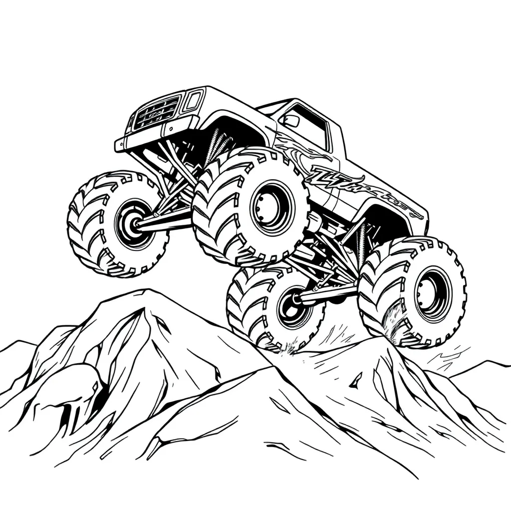 Monster Truck coloring page