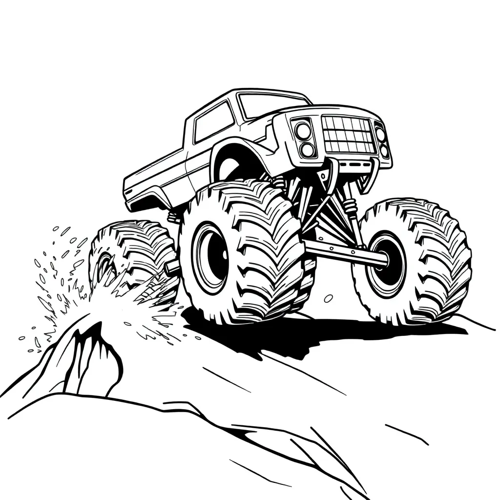 Monster Truck coloring page