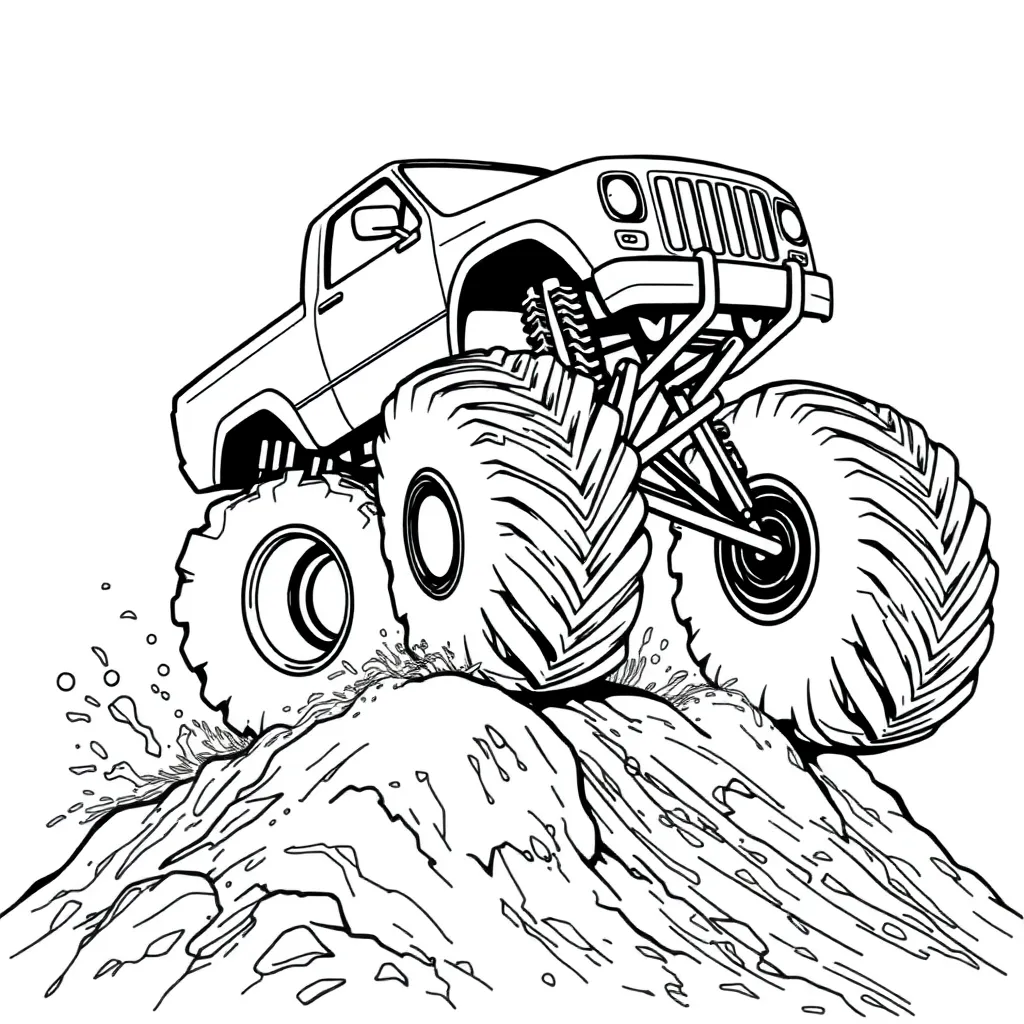 Monster Truck coloring page