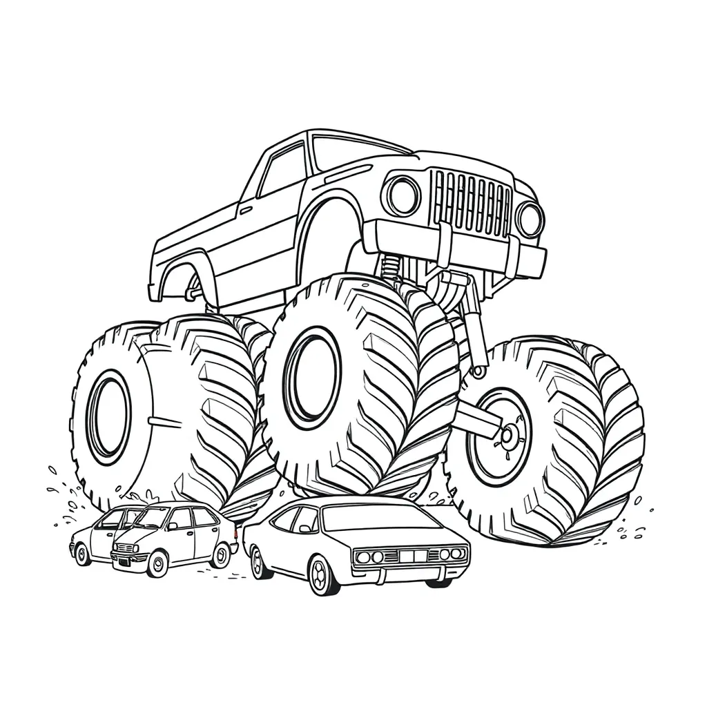 Monster Truck coloring page