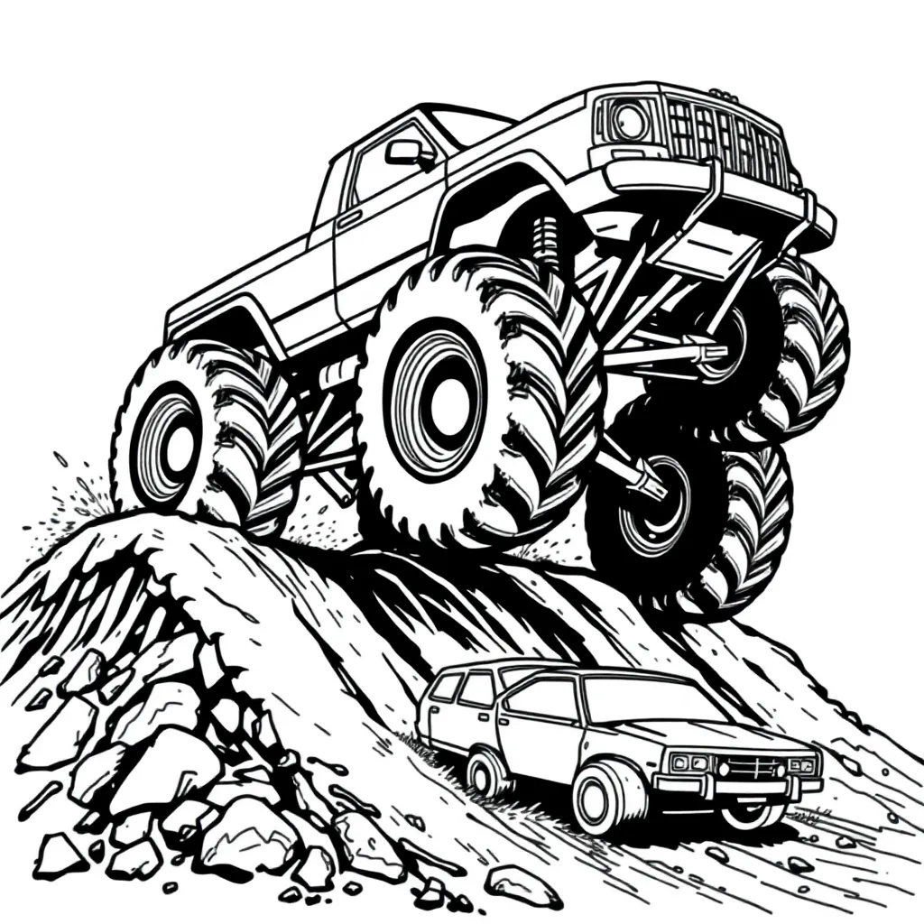 Monster Truck coloring page
