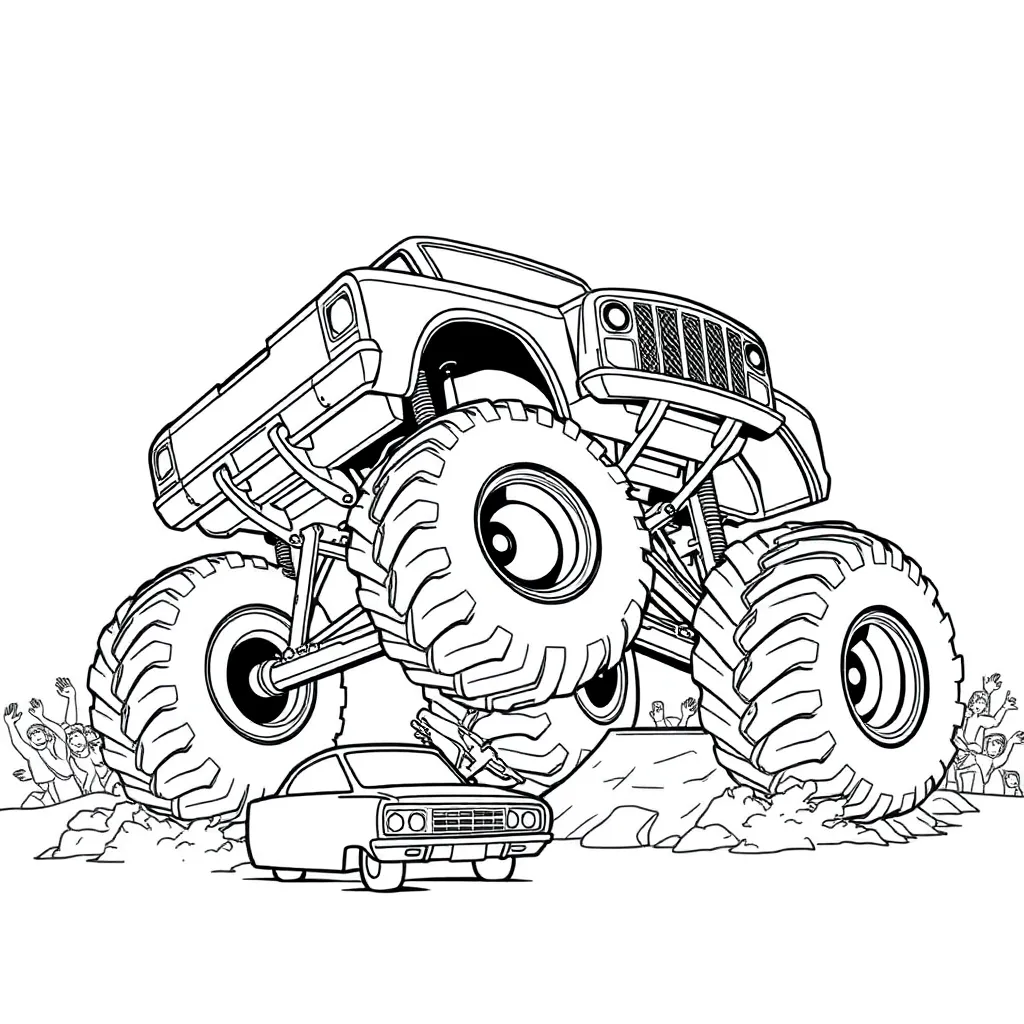 Monster Truck coloring page