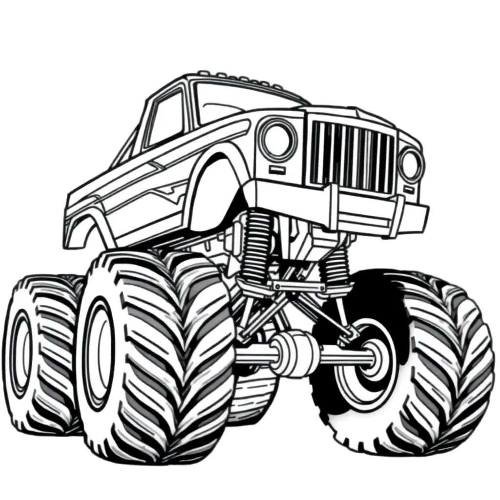 Monster Truck coloring page