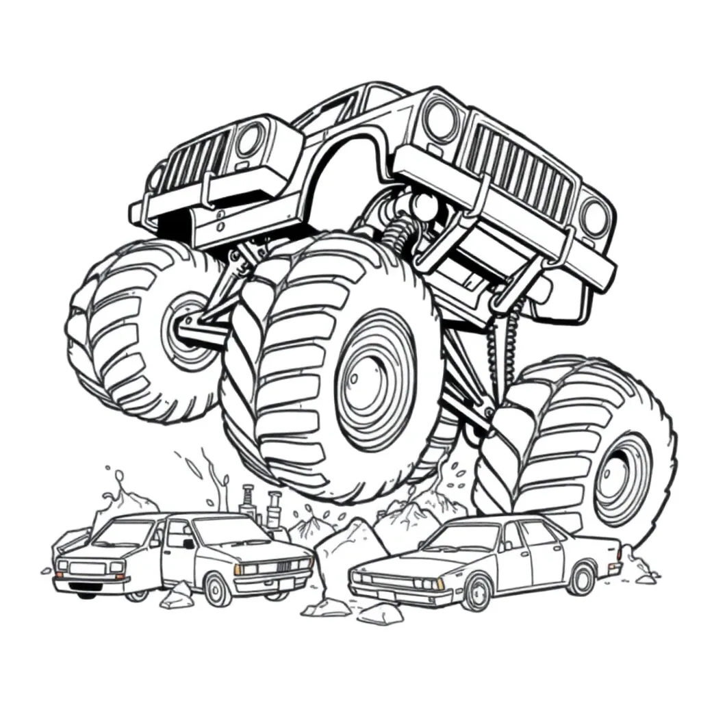 Monster Truck coloring page