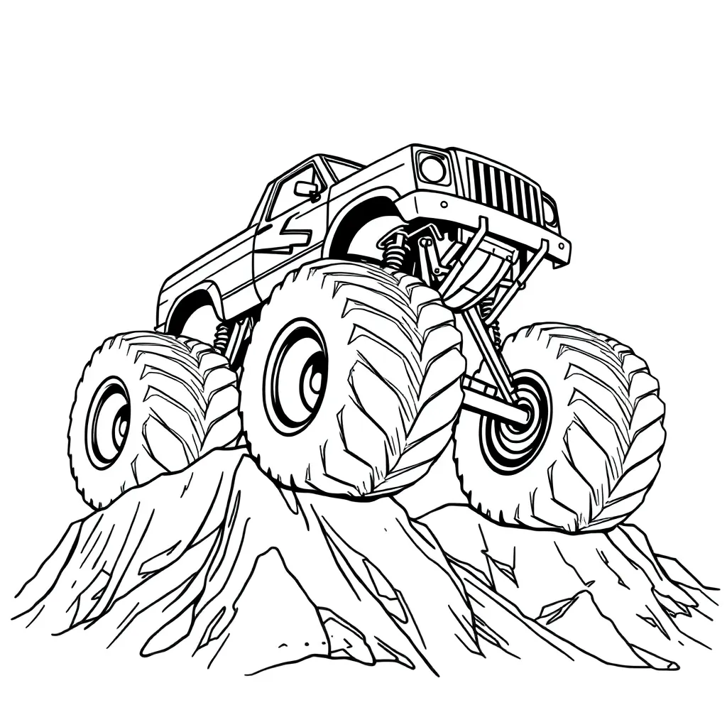 Monster Truck coloring page