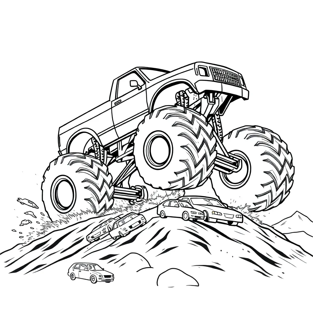 Monster Truck coloring page