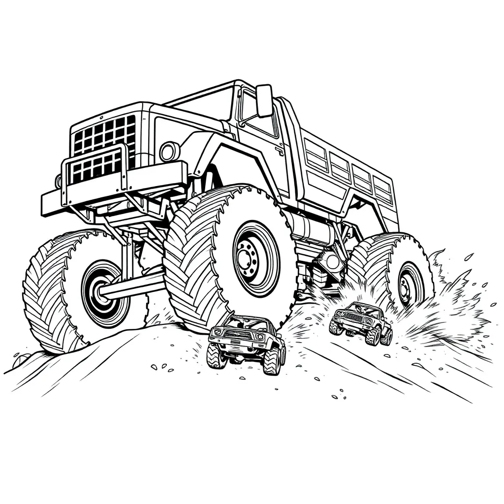 Monster Truck coloring page