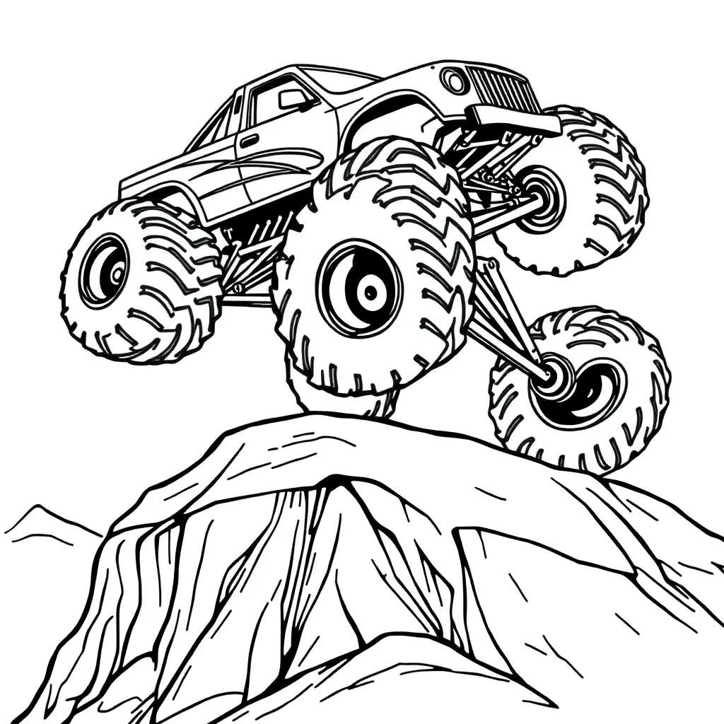 Monster Truck coloring page