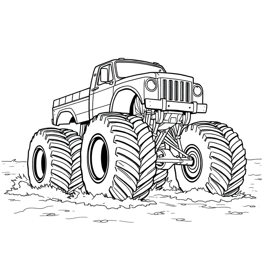 Monster Truck coloring page