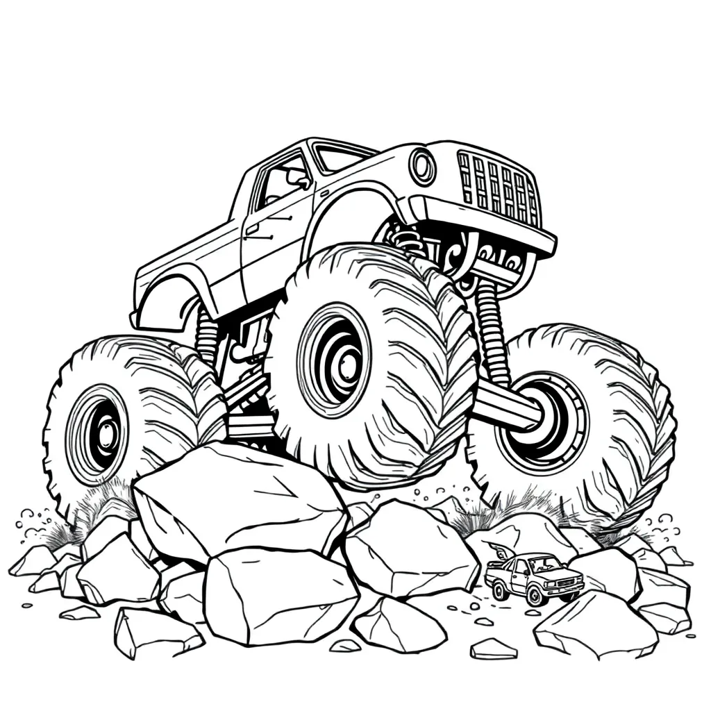 Monster Truck coloring page