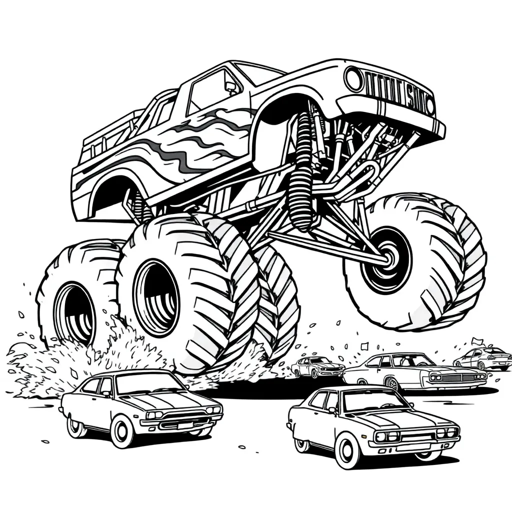 Monster Truck coloring page