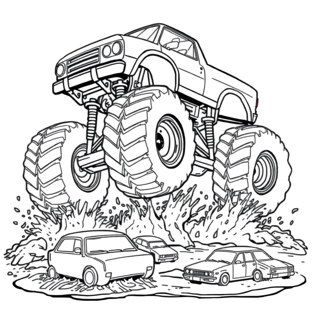 Monster Truck coloring page