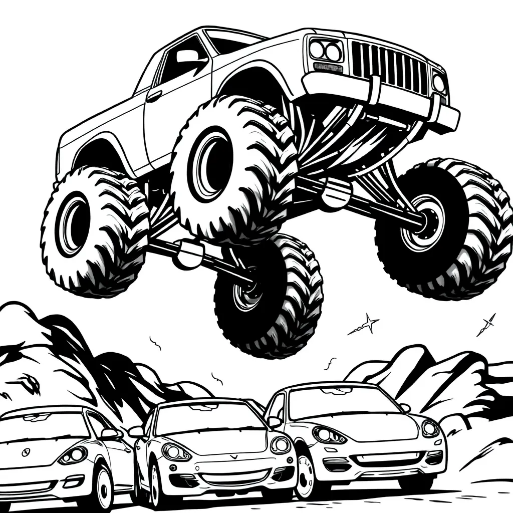 Monster Truck coloring page