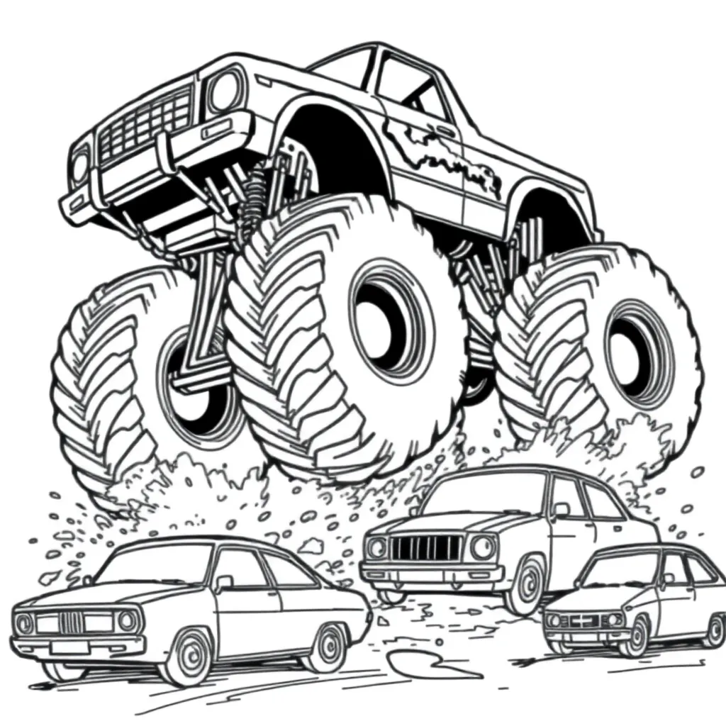 Monster Truck coloring page