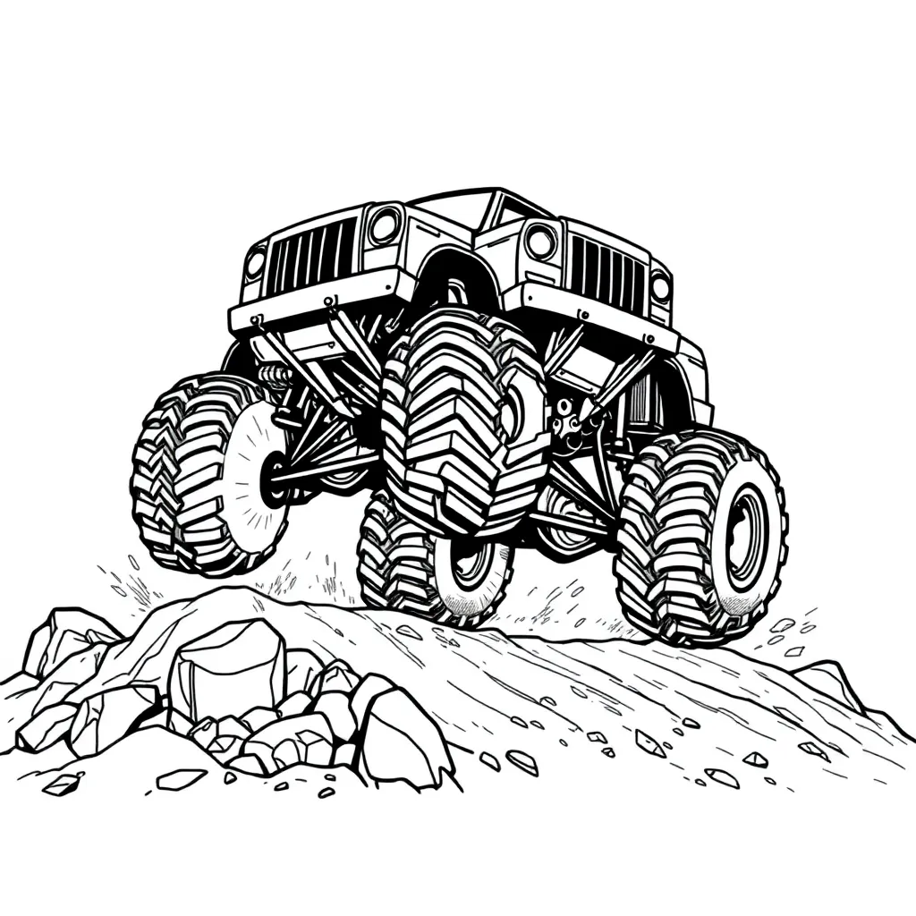 Monster Truck coloring page