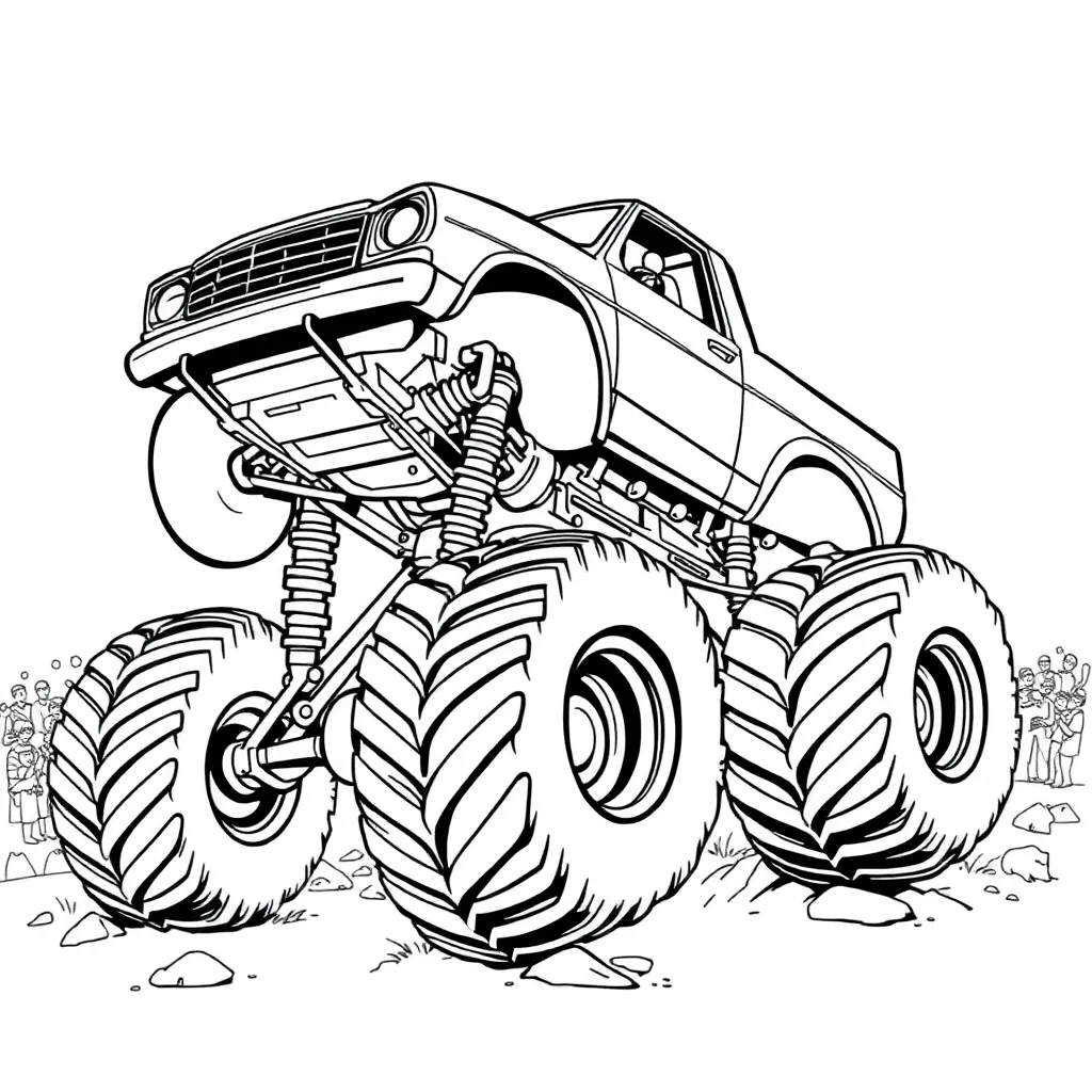 Monster Truck coloring page