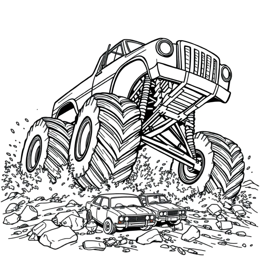 Monster Truck coloring page