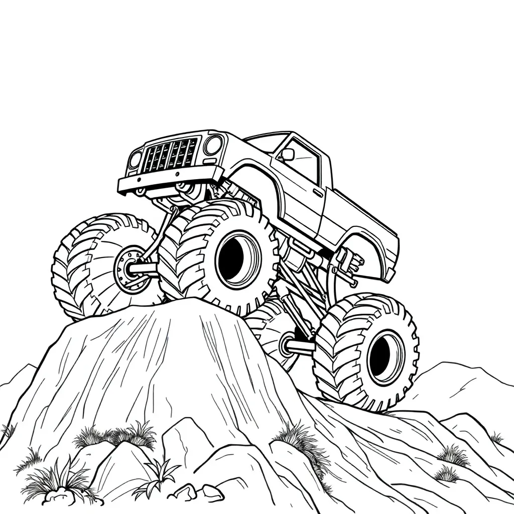 Monster Truck coloring page