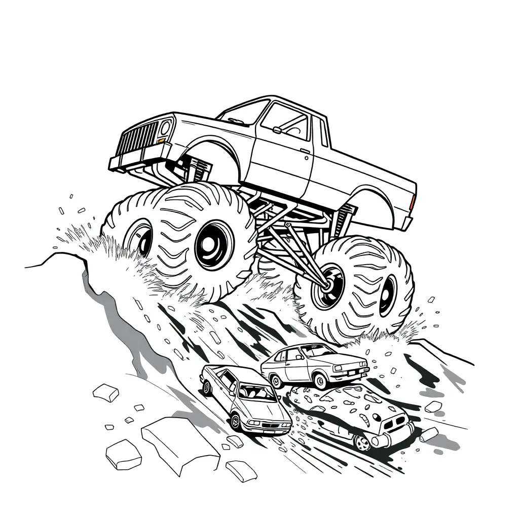 Monster Truck coloring page